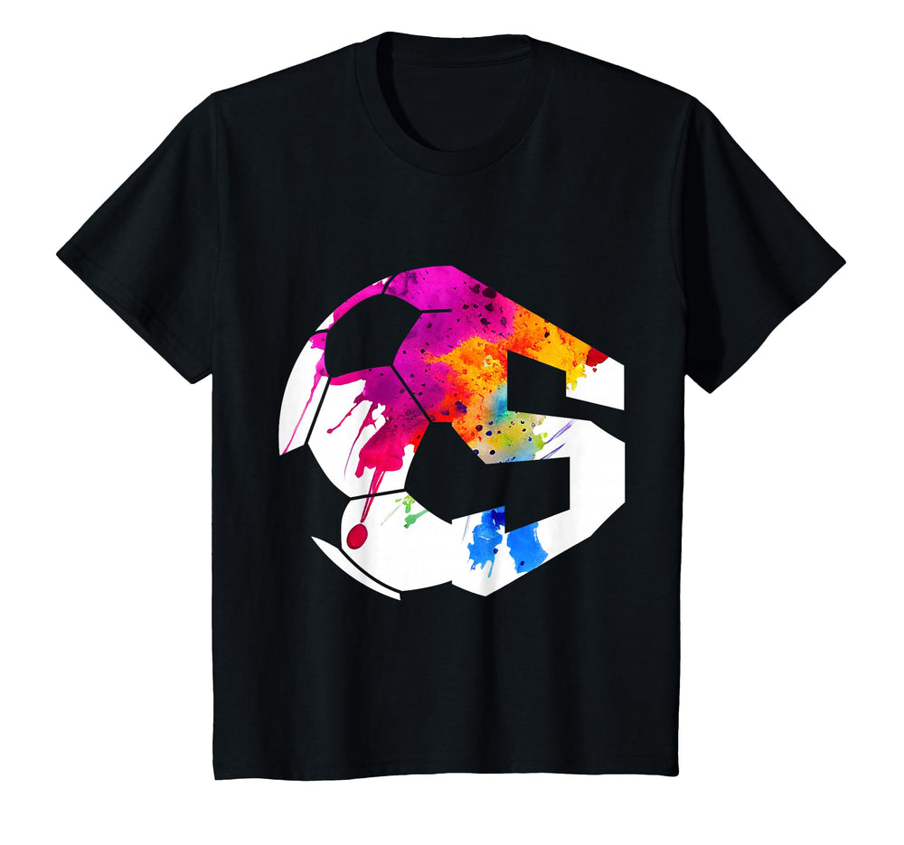 Number 5 Years Soccer 5Th Birthday T-Shirt - Trendy Graphic for Adults
