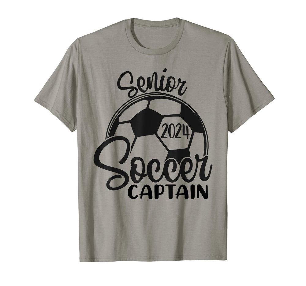 Senior Soccer Captain 2024 Class 2024 T-Shirt - Fun Novelty Design Unisex