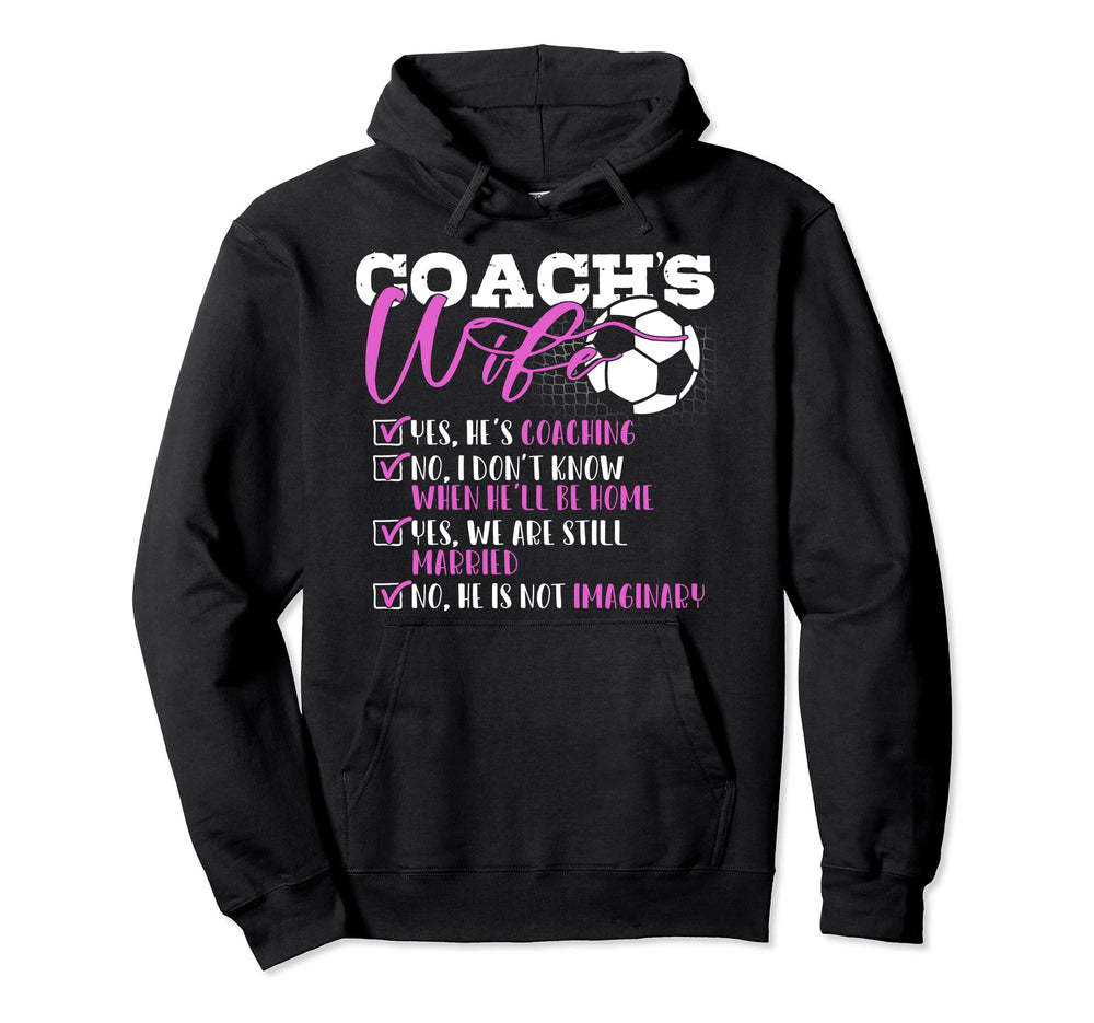Soccer Coachs Wife Funny Gift Hoodie - Trendy Graphic Men Women