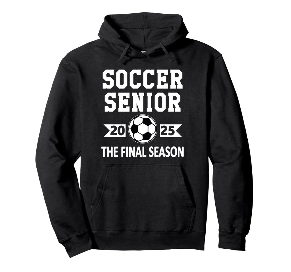 Senior Class 2025 Soccer Senior Night Hoodie - Graphic Print for Adults