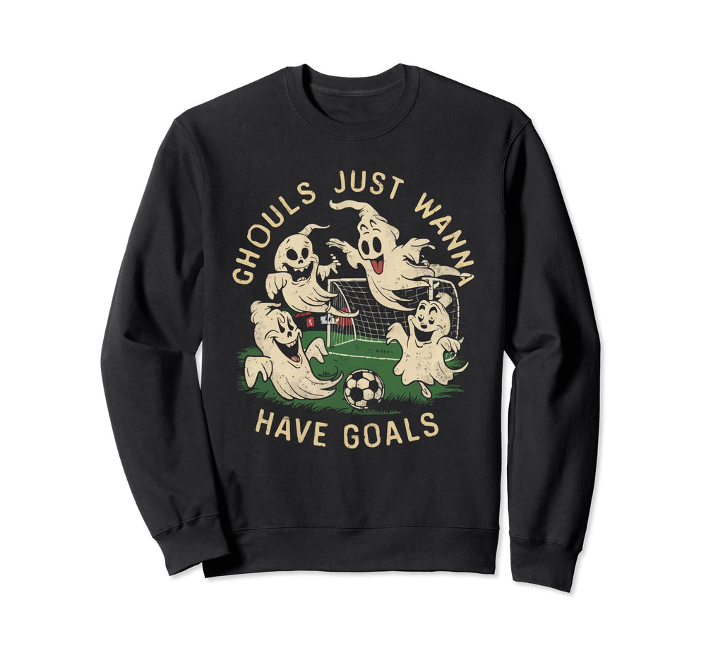 Soccer Halloween Spooky Sweatshirt - Fun Novelty Design Men Women