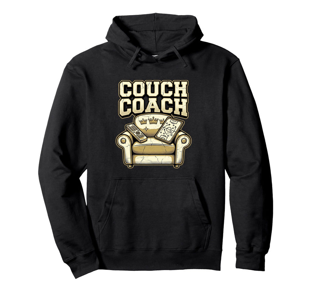 Couch Coach Soccer Fan Armchair Expert Hoodie - Casual Everyday Wear Unisex