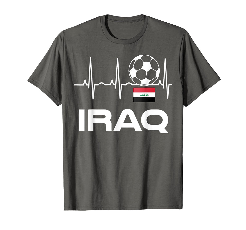 Iraq Soccer Jersey Iraqi Flag Soccer T-Shirt - Casual Everyday Wear Unisex