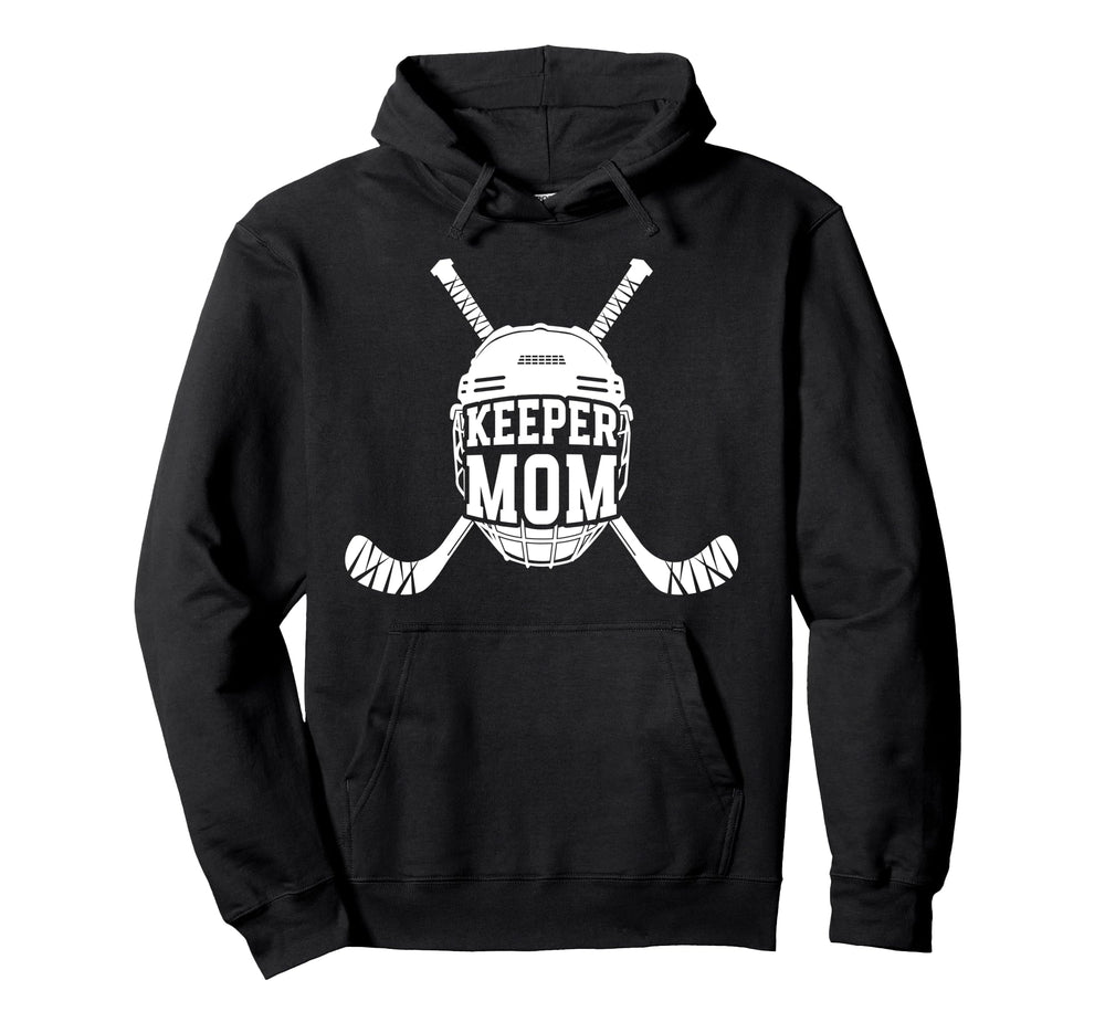 Hockey Keeper Mom Ice Hockey Goalie Hoodie - Graphic Print for Adults