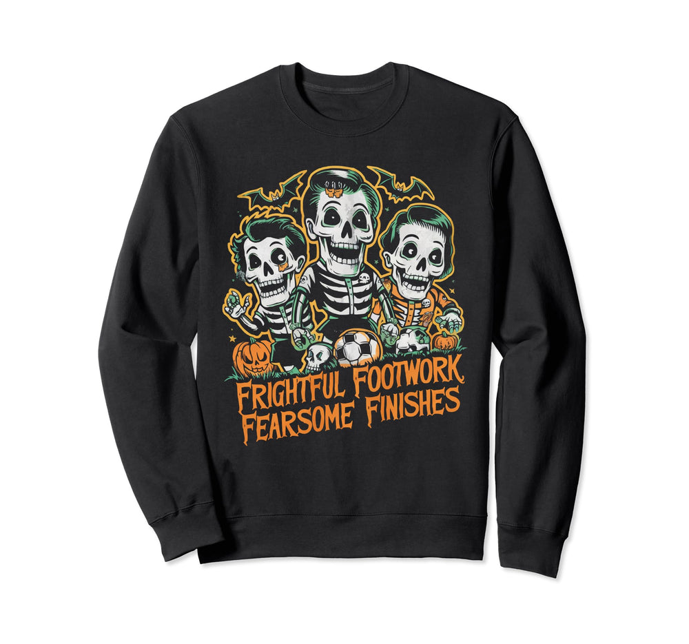 Soccer Halloween Spooky Goalkeeper Sweatshirt - Minimalist Print Unisex