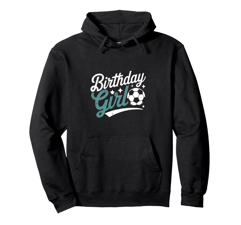 Birthday Soccer Hearts Fun Celebration Hoodie - Novelty Apparel for Adults