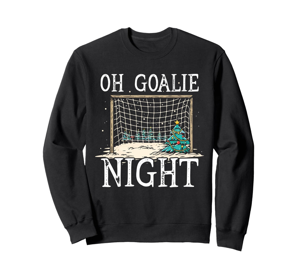 Soccer Player Day Goalkeeper Santa Sweatshirt - Unique Graphic for Adults