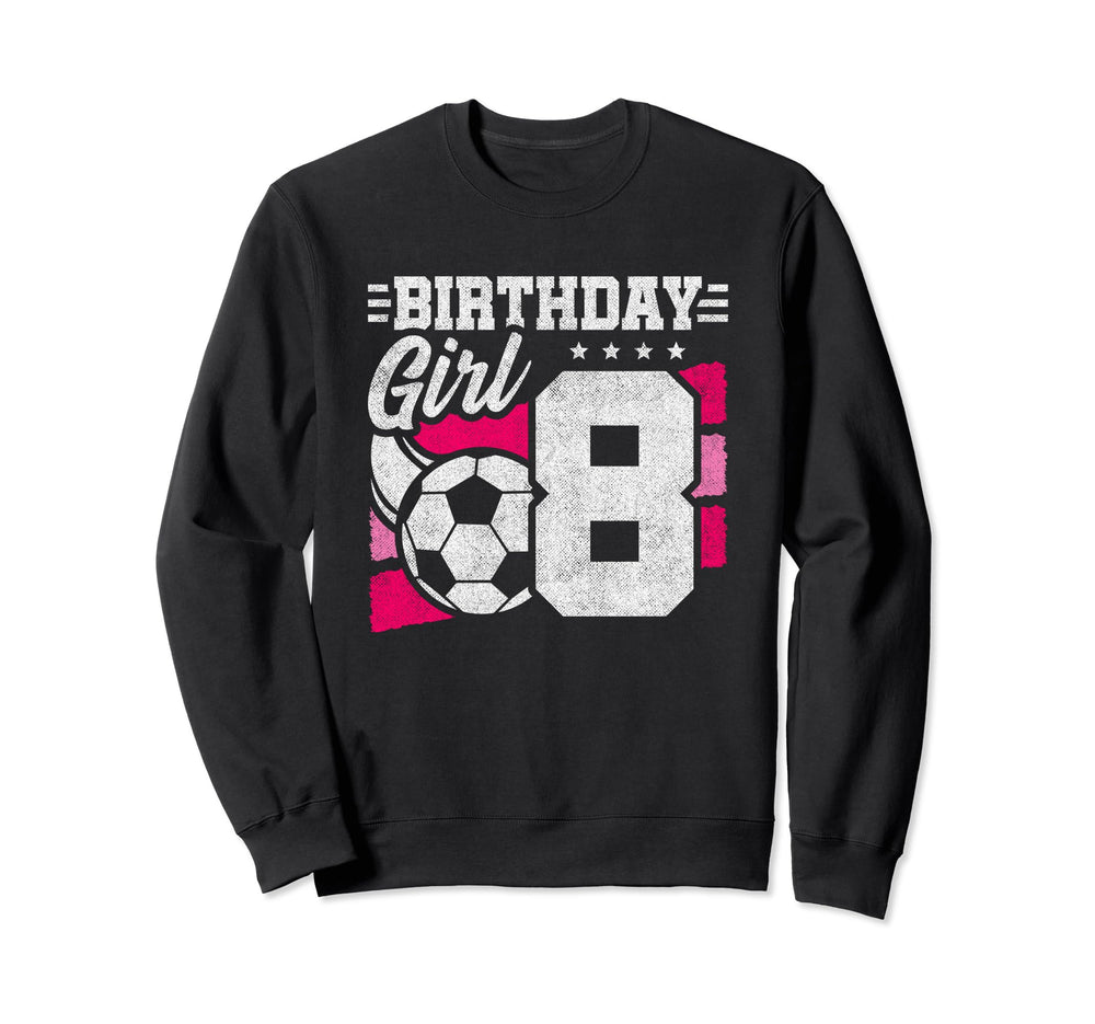8 Year Old Soccer Birthday 8Th Sweatshirt - Minimalist Print Unisex