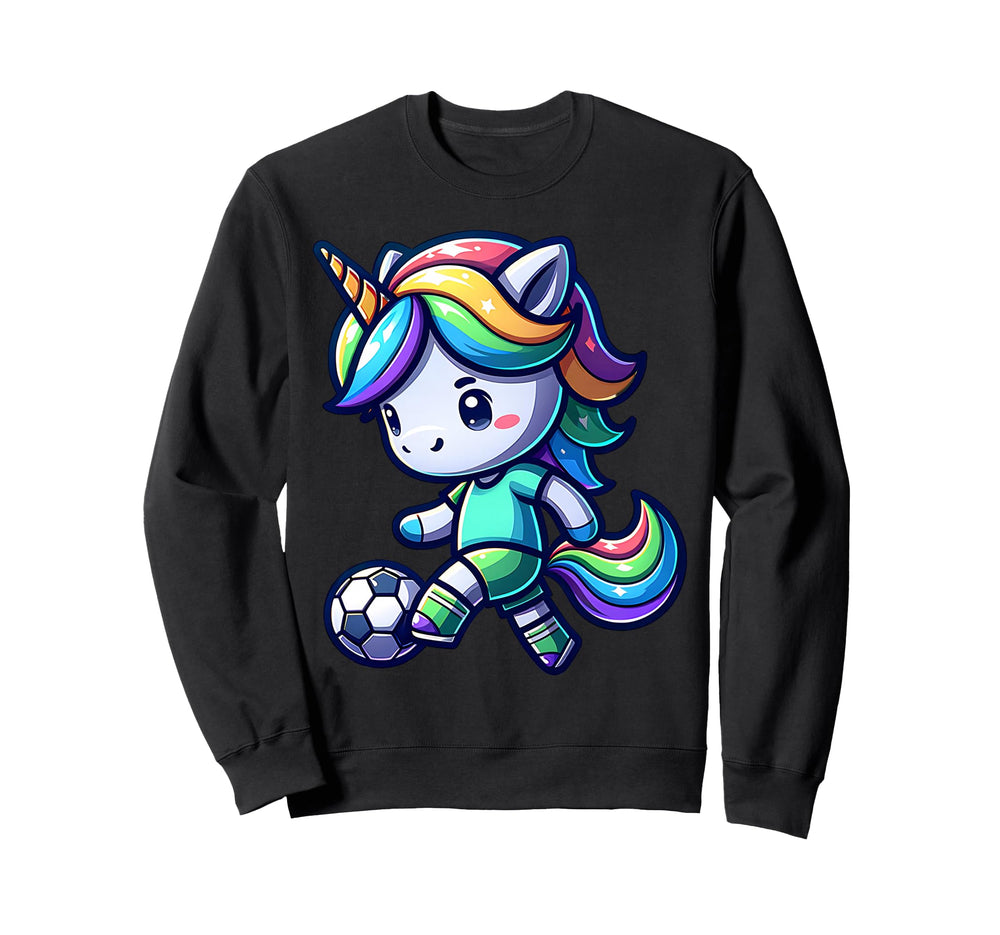 Footballer Unicorn Fans Soccer Team Sweatshirt - Trendy Graphic Men Women