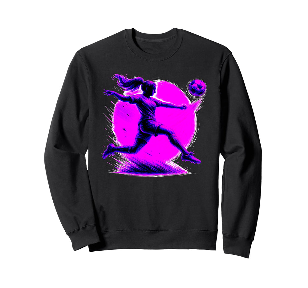 Soccer Player Powerful Kick Sweatshirt - Casual Everyday Wear Unisex