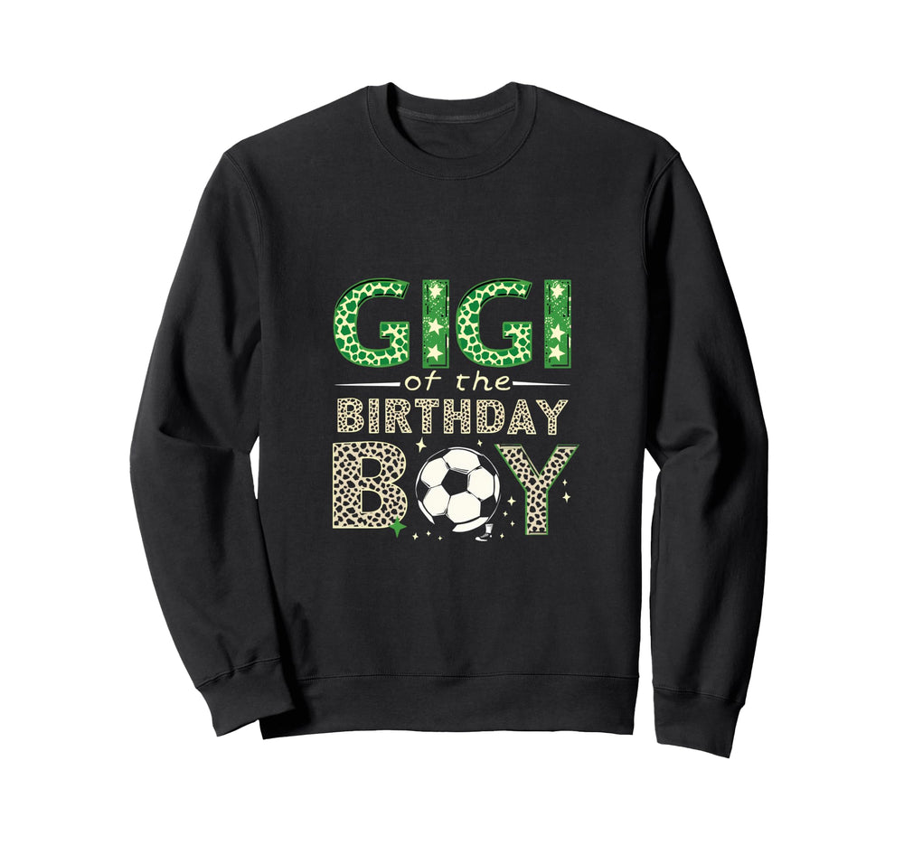 Gigi Birthday Soccer Theme Sweatshirt - Graphic Print Unisex