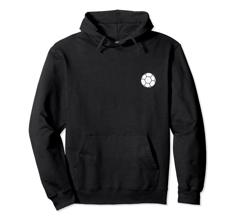 Soccer Ball Team Or Coach Left Chest Hoodie - Streetwear Style Unisex
