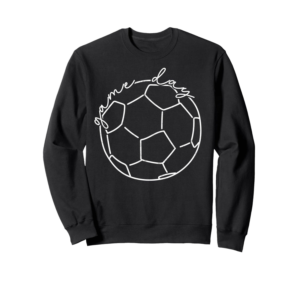 Game Day Soccer Player Fan Footbal Sweatshirt - Trendy Graphic for Adults
