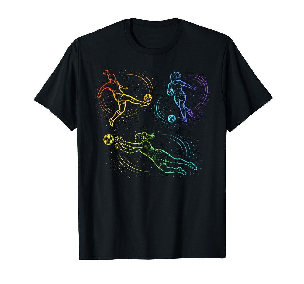 Womens Soccer Goalie Soccer Player T-Shirt - Unique Graphic Men Women