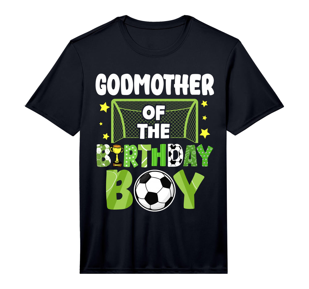 Mens Soccer Godmother Birthday Party T-Shirt - Aesthetic Graphic Men Women