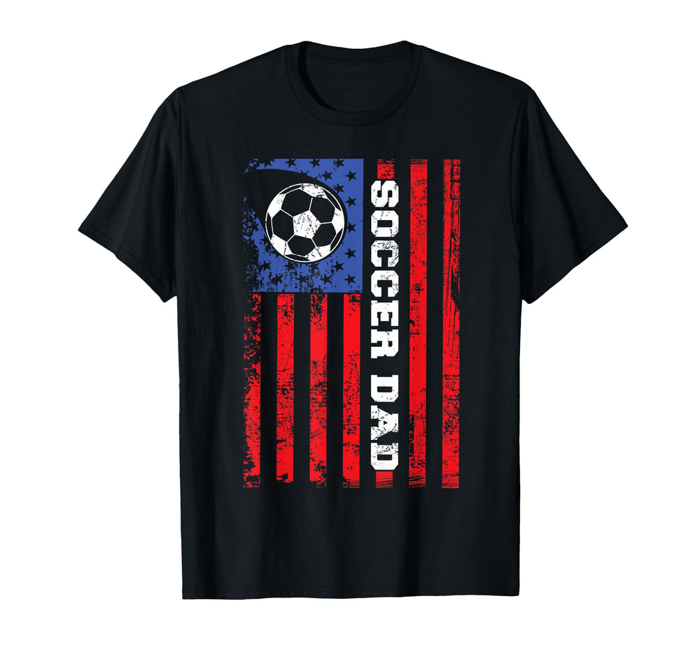 Soccer Dad Usa Flag All American T-Shirt - Aesthetic Graphic Men Women