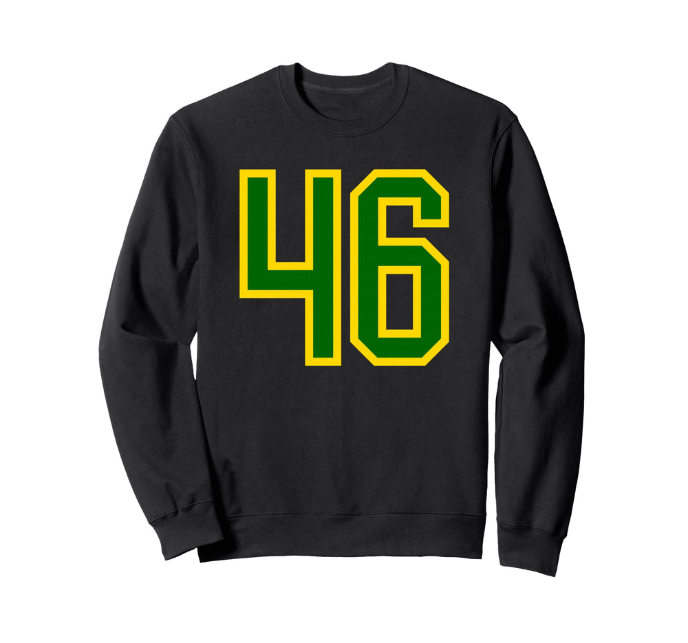 Green Yellow Sport Team Number 46 Sweatshirt - Novelty Apparel Unisex