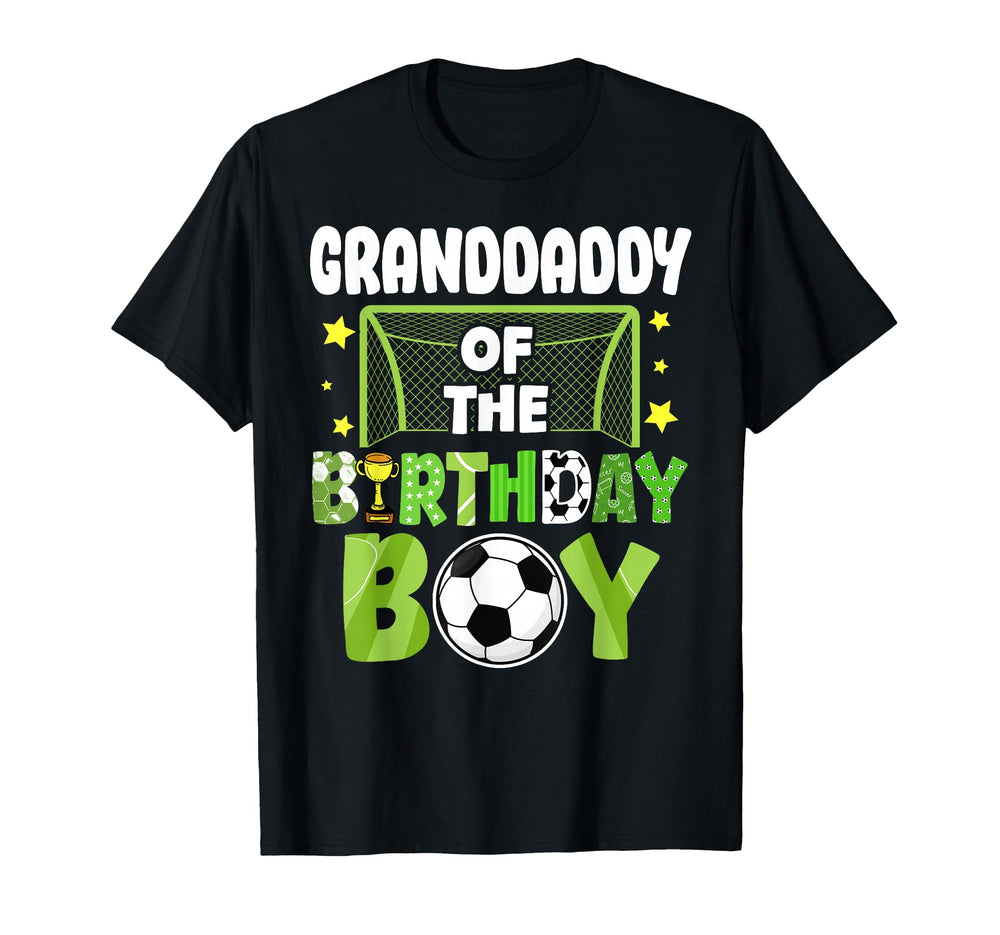 Soccer Granddaddy Birthday Party T-Shirt - Minimalist Print for Adults