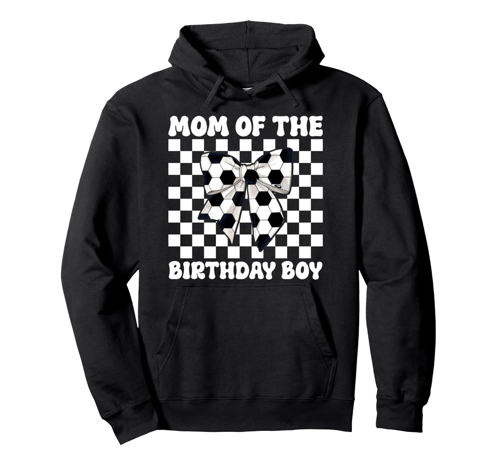 Soccer Mom Mama Coquette Bow Mom Hoodie - Minimalist Print for Adults