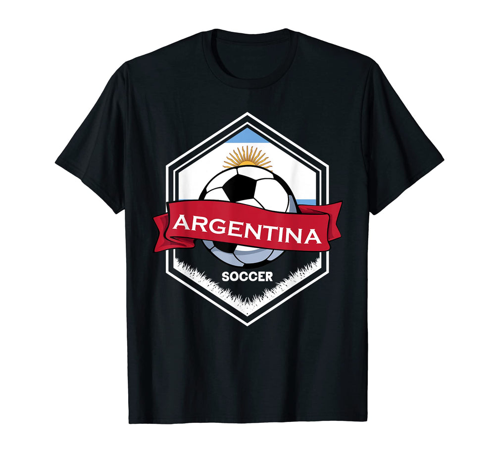 Argentina Flag Football Fan Soccer T-Shirt - Custom Art Print for Adults
