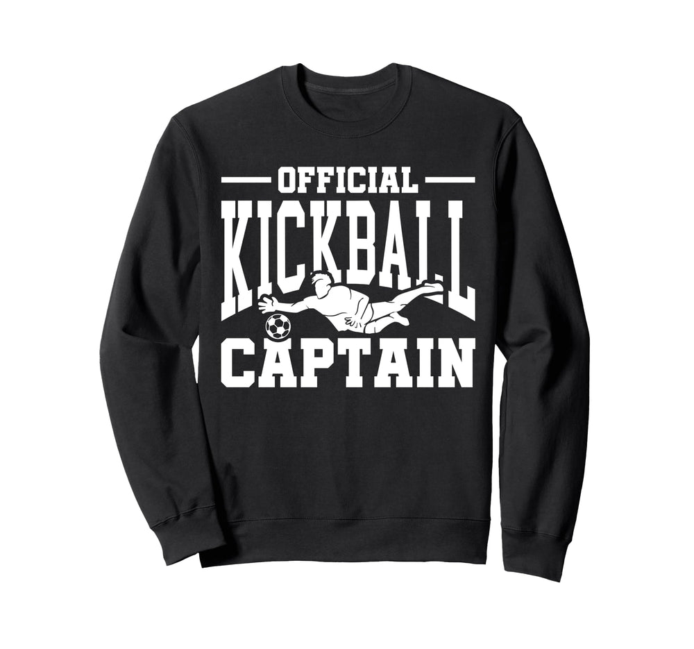 Kickball Captain Soccer Baseball Sweatshirt - Minimalist Print for Adults