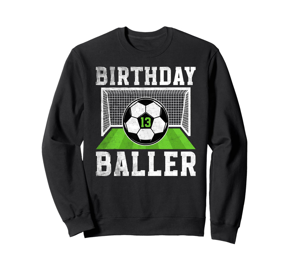 13Th Birthday Soccer 13 Year Old Sweatshirt - Graphic Print Men Women