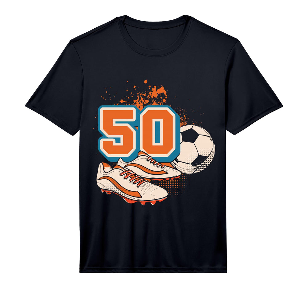 Mens 50Th Birthday Soccer Player T-Shirt - Trendy Graphic Men Women