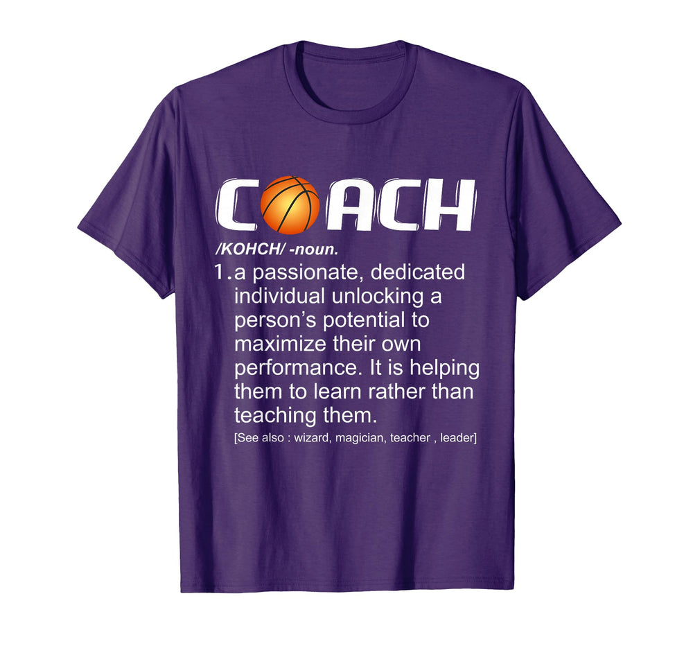 Coach Basketball Coaching Gift T-Shirt - Fun Novelty Design for Adults