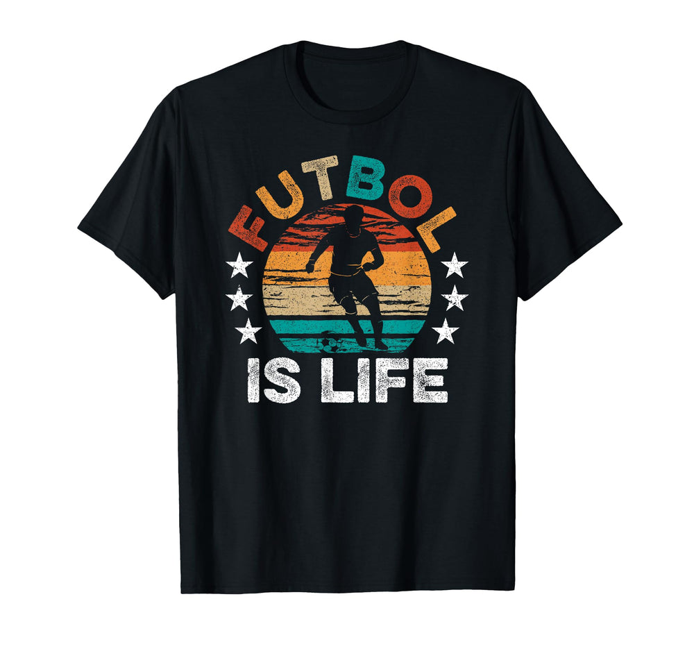 Futbol Is Life Funny Futbol Lover Mens T-Shirt - Graphic Print Men Women