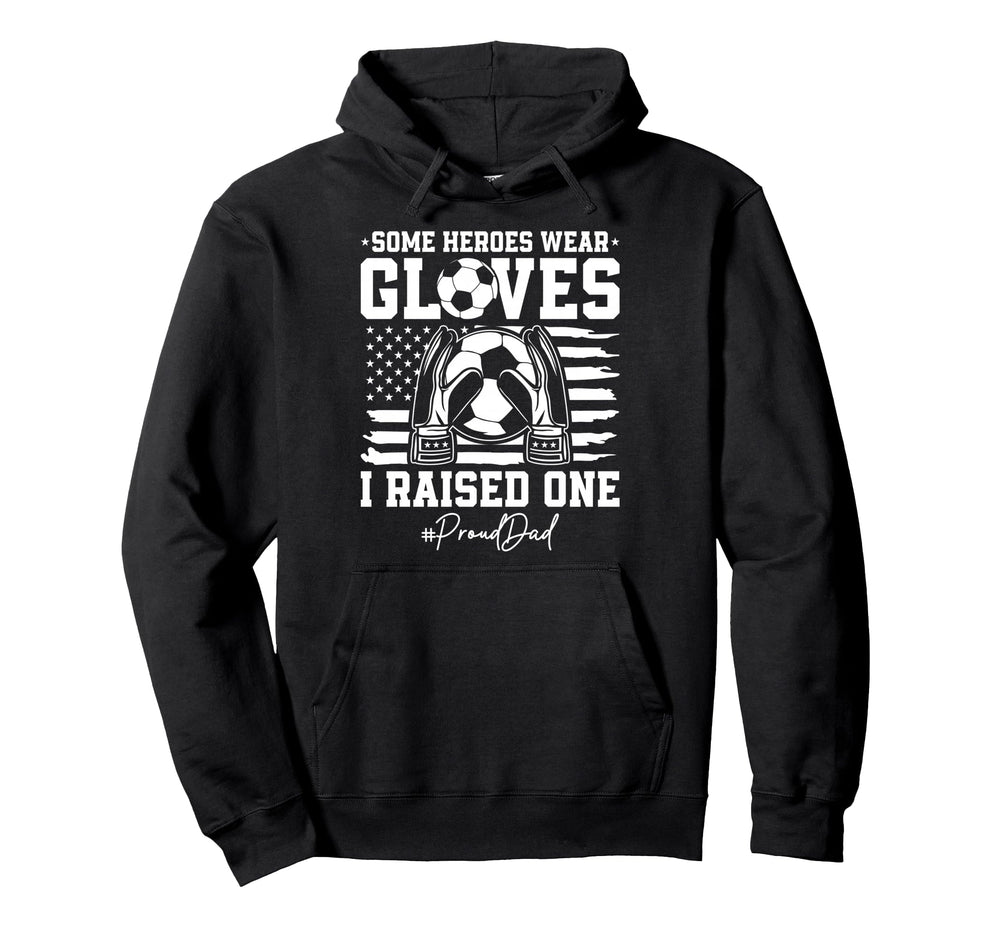 Some Heroes Wear Gloves I Raised Hoodie - Minimalist Print for Adults