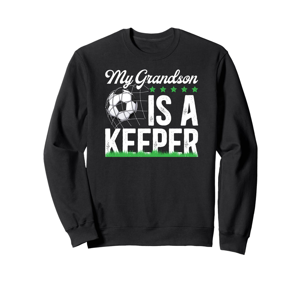 Proud Soccer Keeper Papa Soccer Sweatshirt - Aesthetic Graphic Unisex