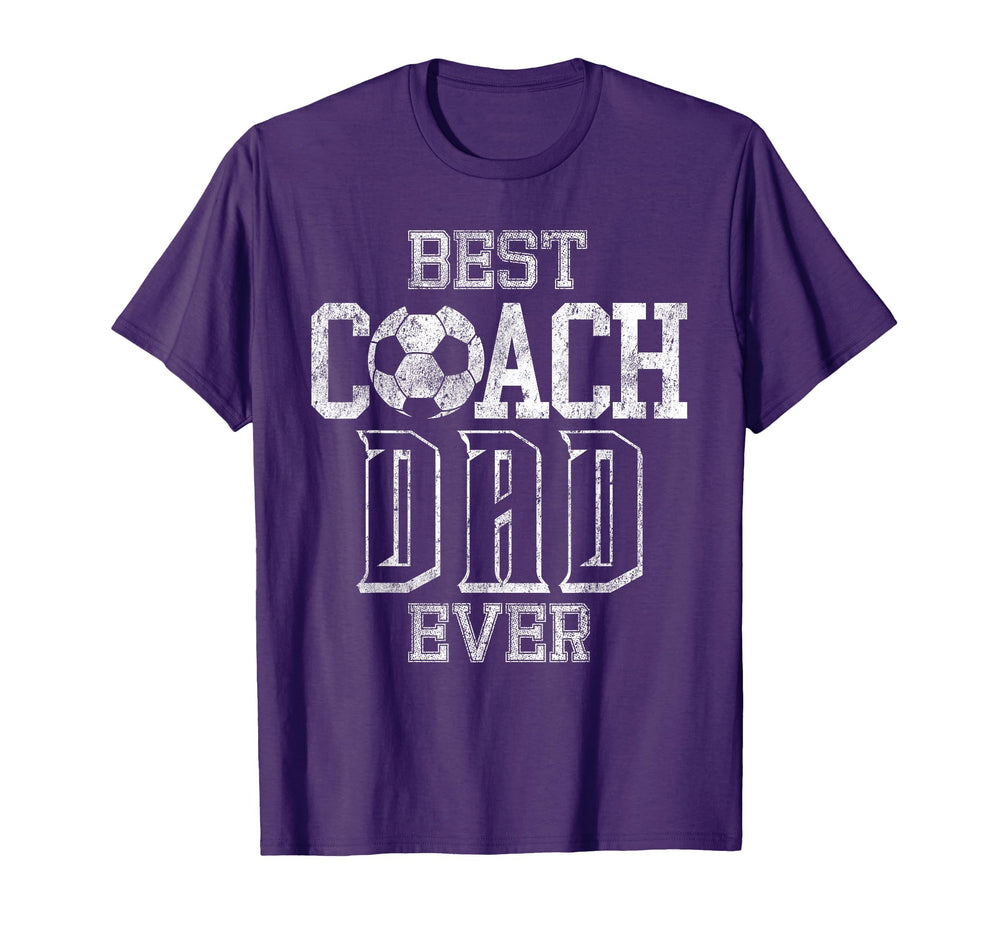 Coach Dad Soccer Daddy Papa Fathers T-Shirt - Novelty Apparel Men Women