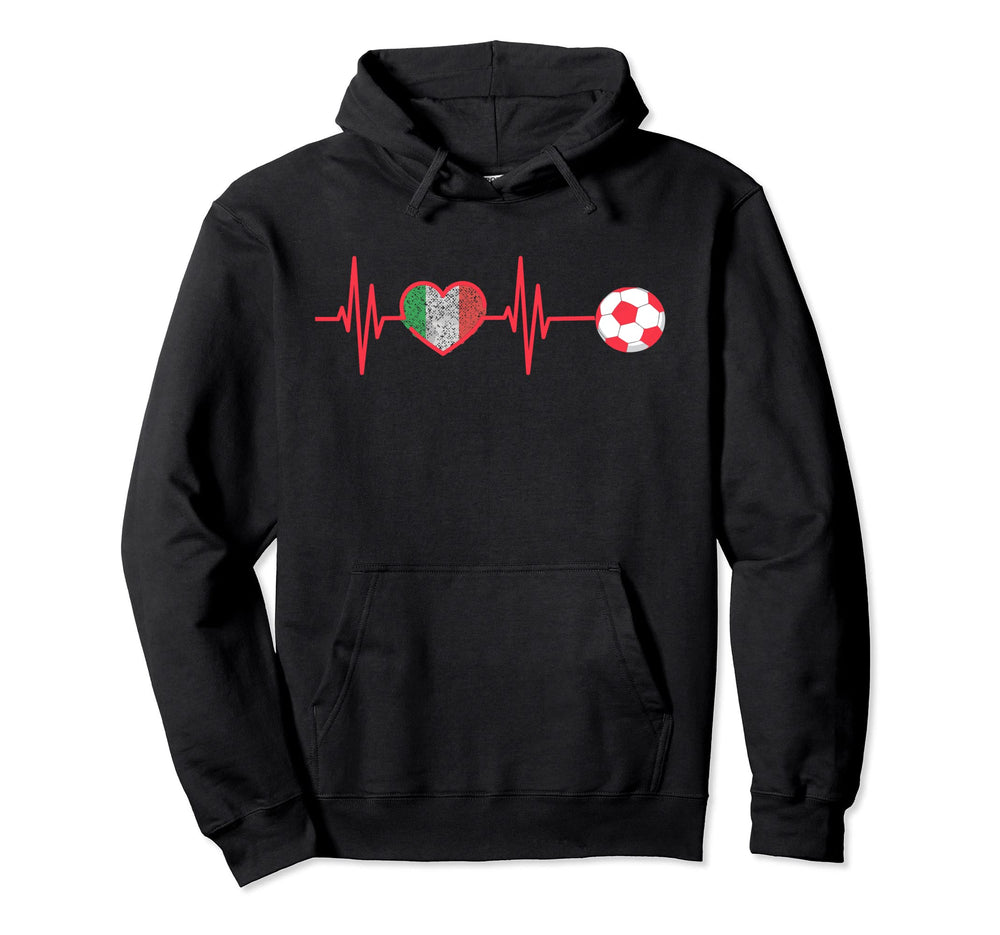 Italia Soccer Forzaa Azzurri Italy Hoodie - Trendy Graphic Men Women