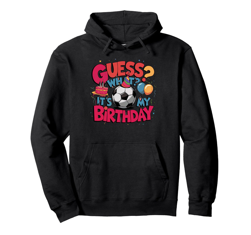 Soccer Theme Birthday Party Hoodie - Fun Novelty Design for Adults