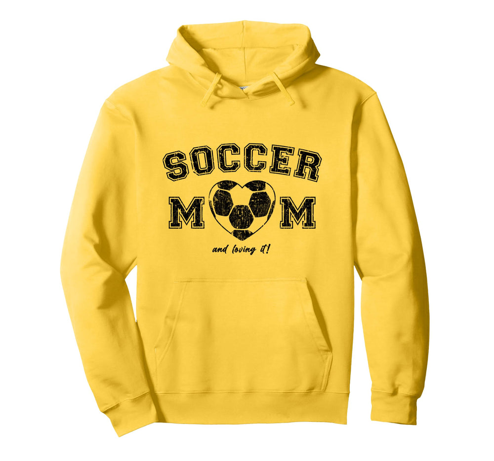 Soccer Mom Simple Heart Hoodie - Unique Graphic for Adults