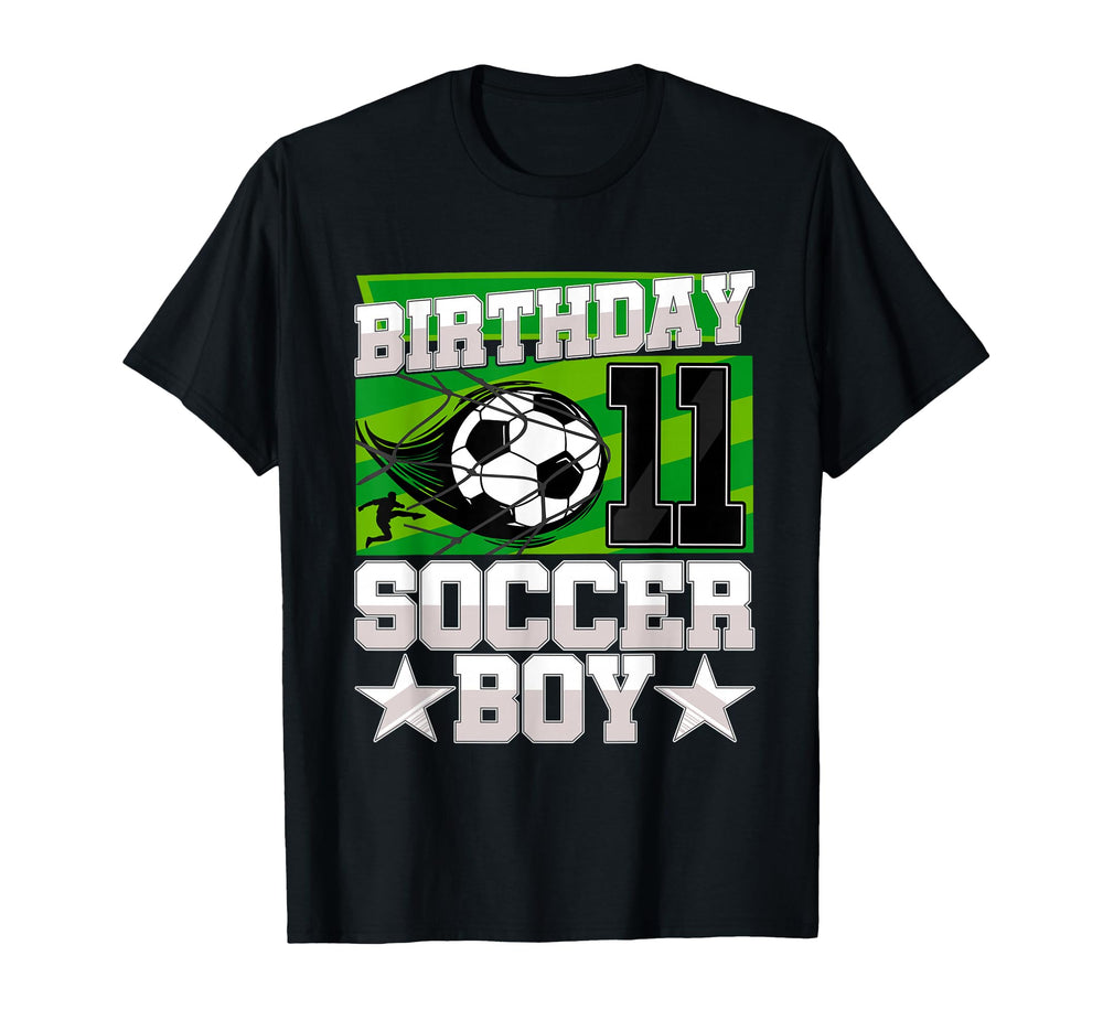 Soccer Birthday Party 11Th Birthday 11 T-Shirt - Fun Novelty Design Unisex