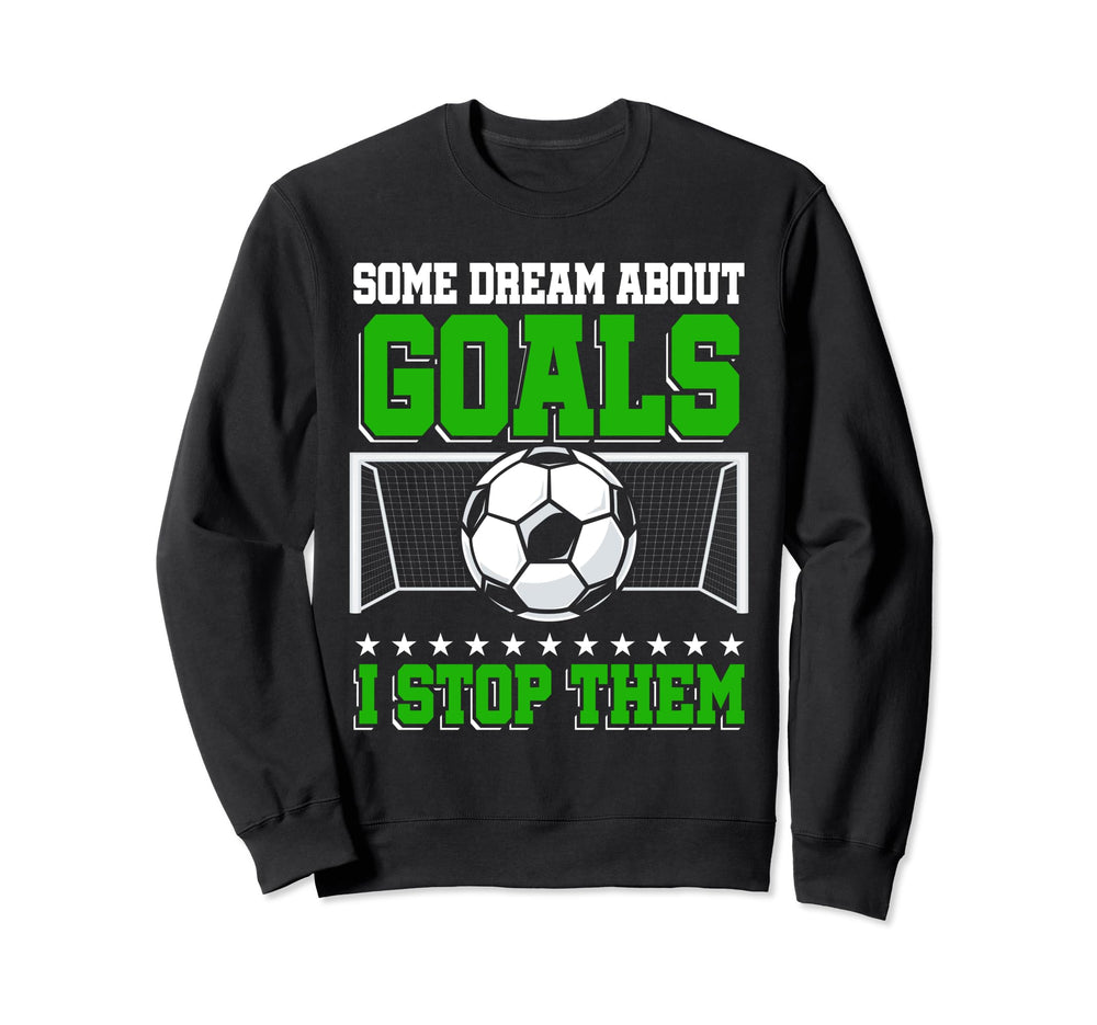 Goalkeeper Training Goal Soccer Sweatshirt - Custom Art Print for Adults