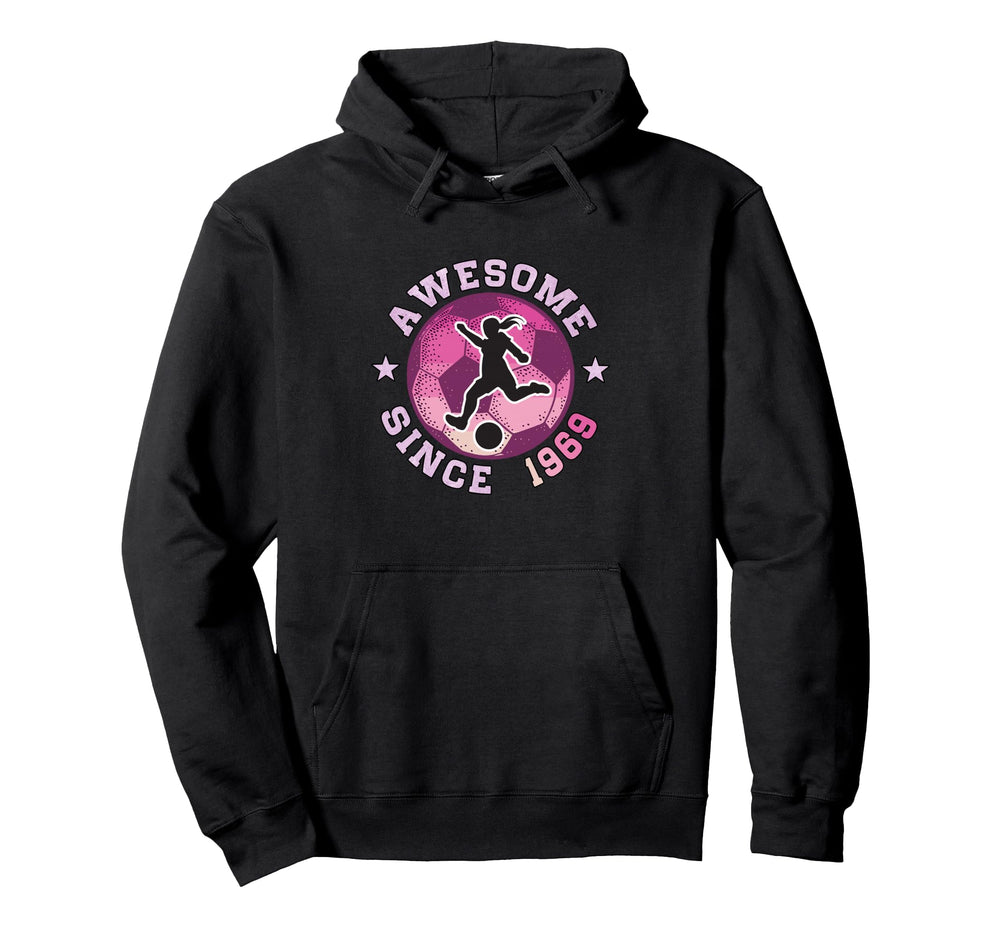 57Th Birthday Soccer Player Awesome Hoodie - Novelty Apparel for Adults