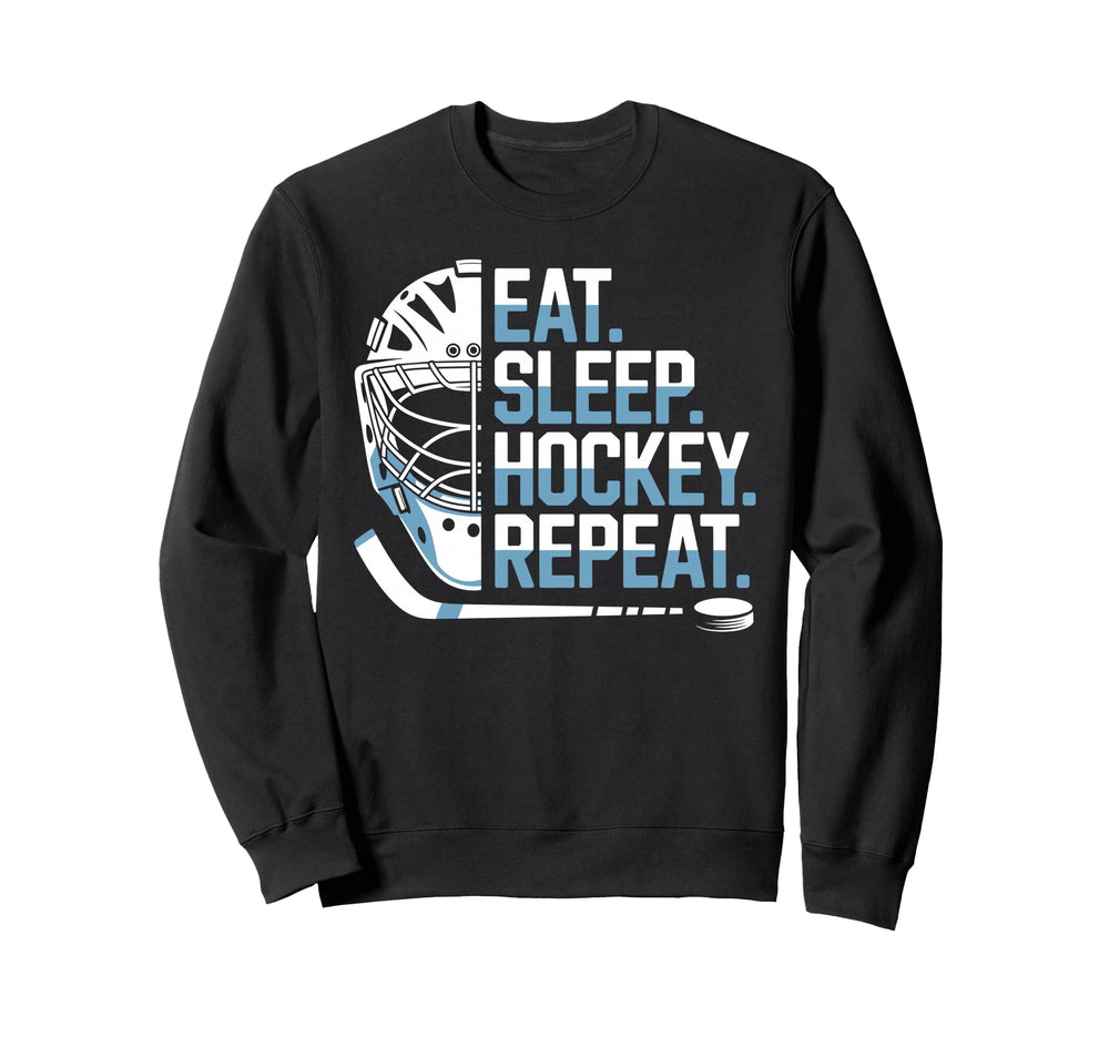 Funny Ice Hockey Ice Hockey Player Sweatshirt - Minimalist Print Men Women