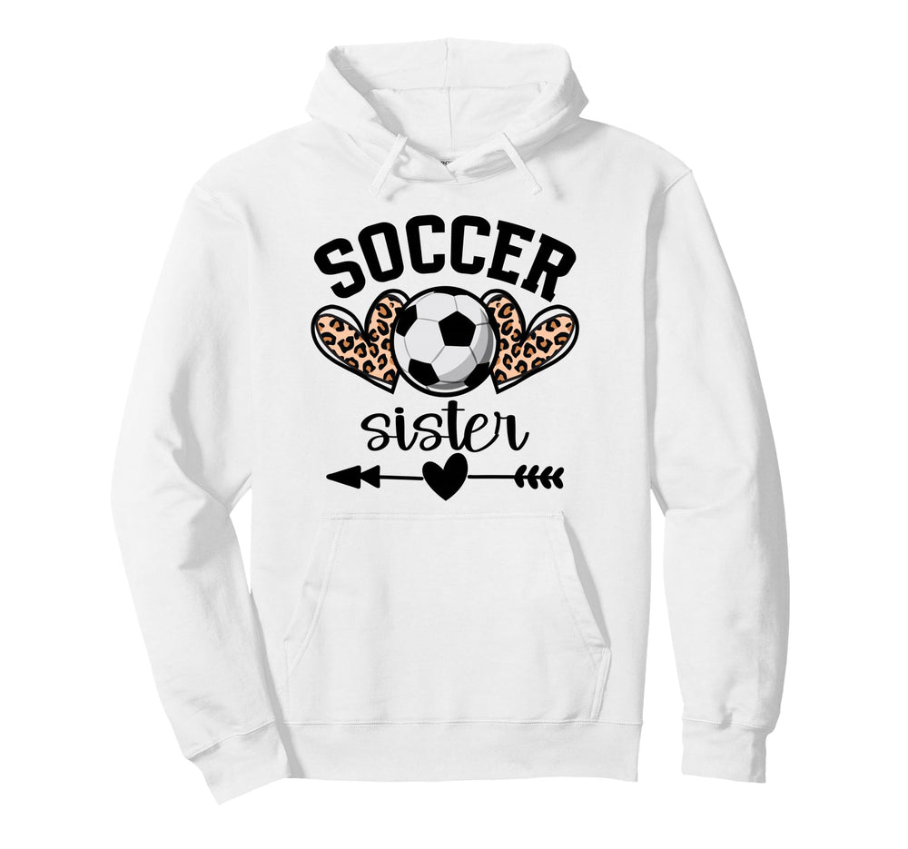 Soccer Sister Womens Soccer Sister Hoodie - Minimalist Print for Adults