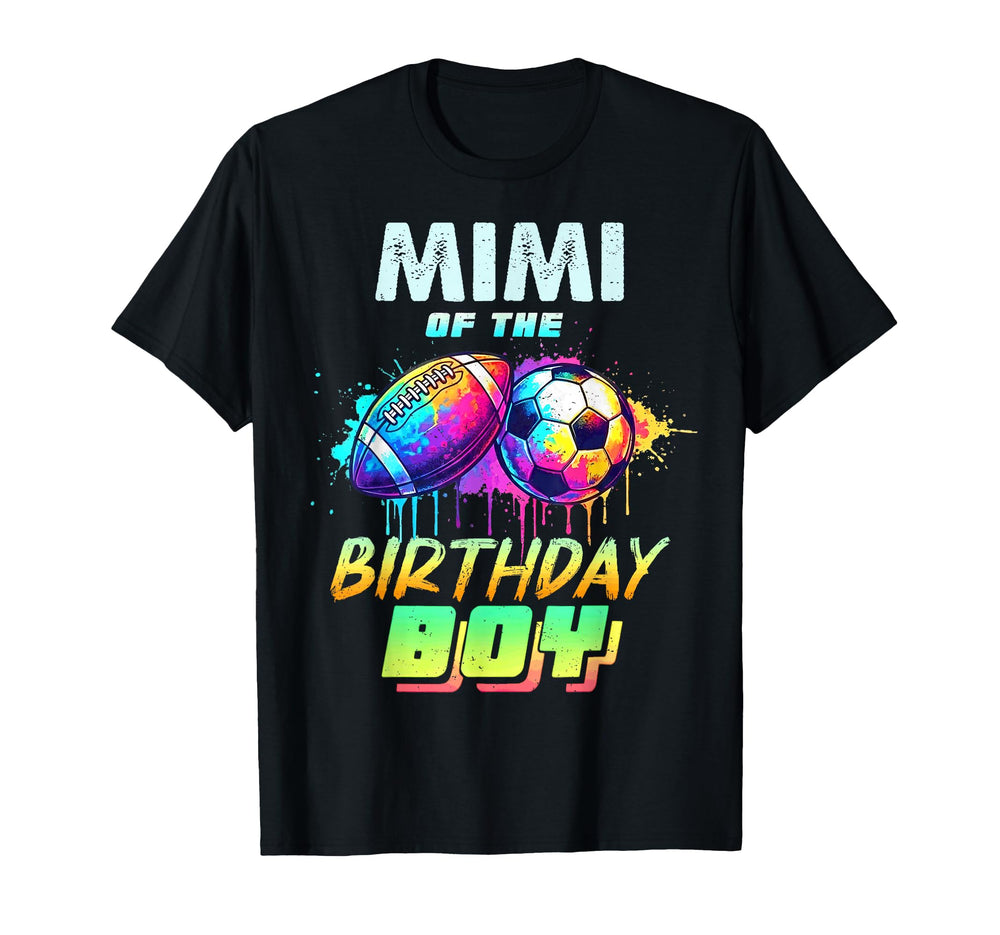 Mimi Birthday Football Soccer Ball T-Shirt - Novelty Apparel Men Women