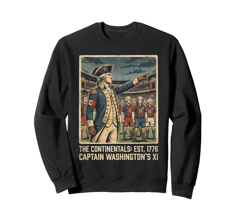 Captain Washingtons Xi Continentals Sweatshirt - Unique Graphic Unisex