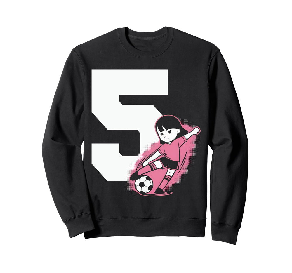 5 Soccer Birthday Gift Soccer Fan Sweatshirt - Streetwear Style for Adults