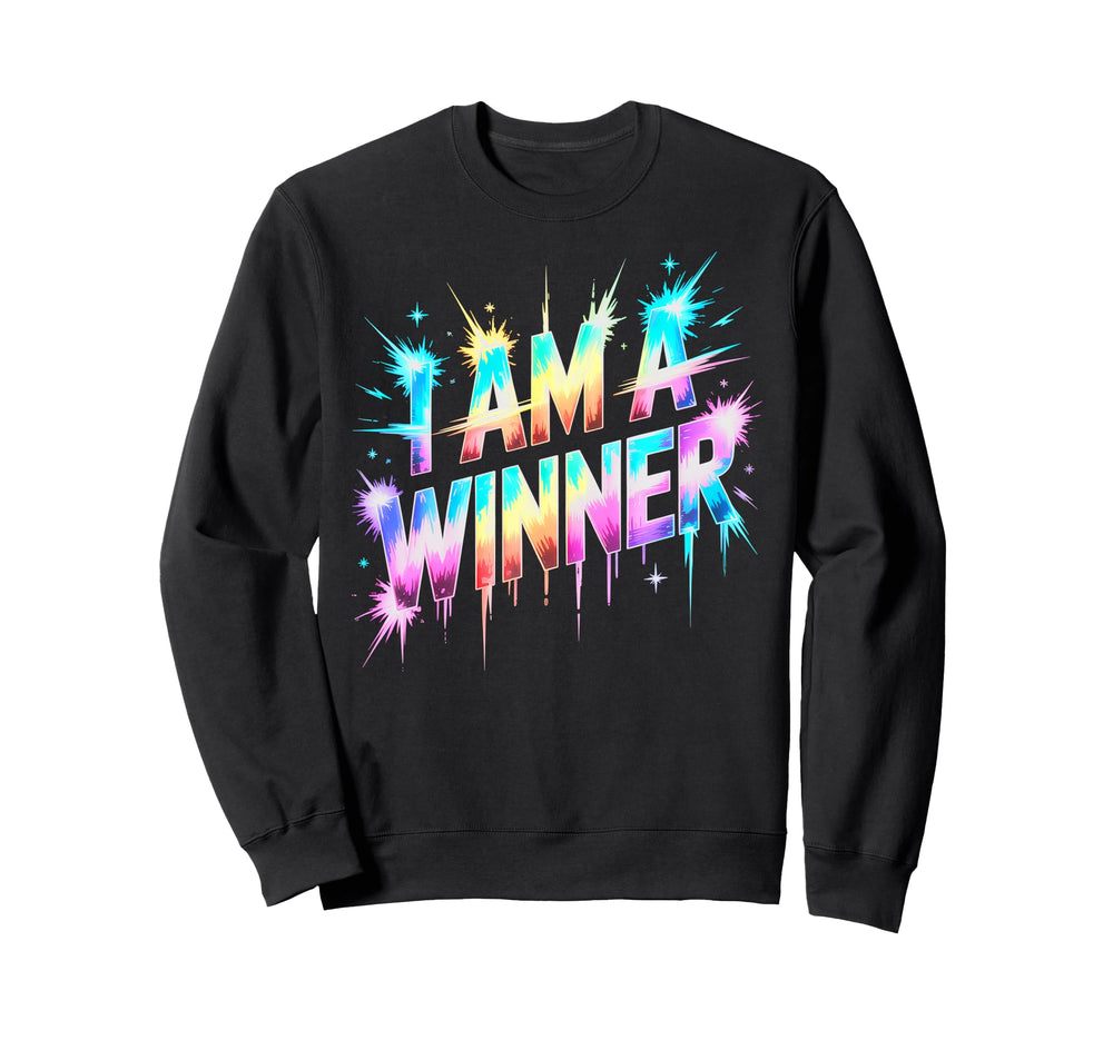 I Am Winner Spirit Week Field Day Sweatshirt - Minimalist Print Men Women
