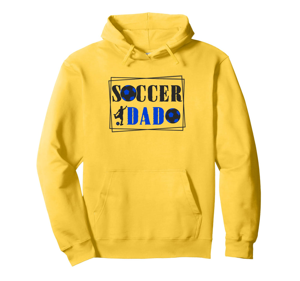 Father Son Daughter Soccer Dad Player Hoodie - Custom Art Print Men Women