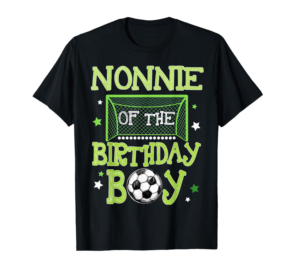 Nonnie Birthday Soccer Family T-Shirt - Aesthetic Graphic for Adults