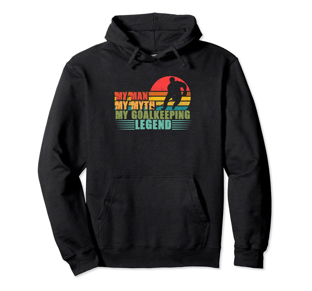 Myth Goalkeeping Legend Ice Hockey Hoodie - Aesthetic Graphic for Adults
