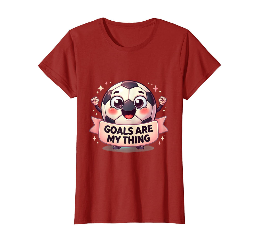Goals Are My Thing Soccer Lover T-Shirt - Novelty Apparel for Adults