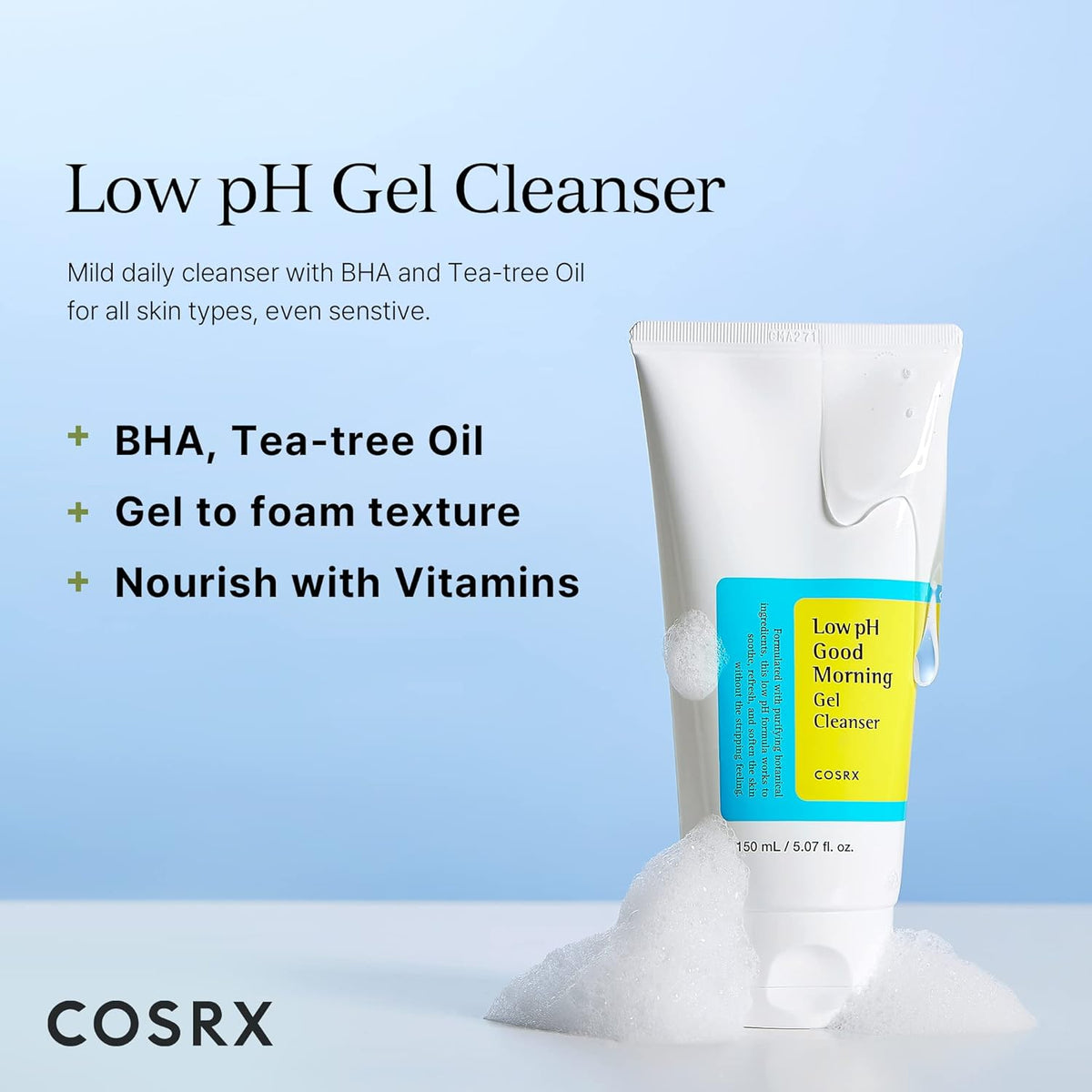 Cosrx Low pH Good Morning Gel Cleanser - Snipetell