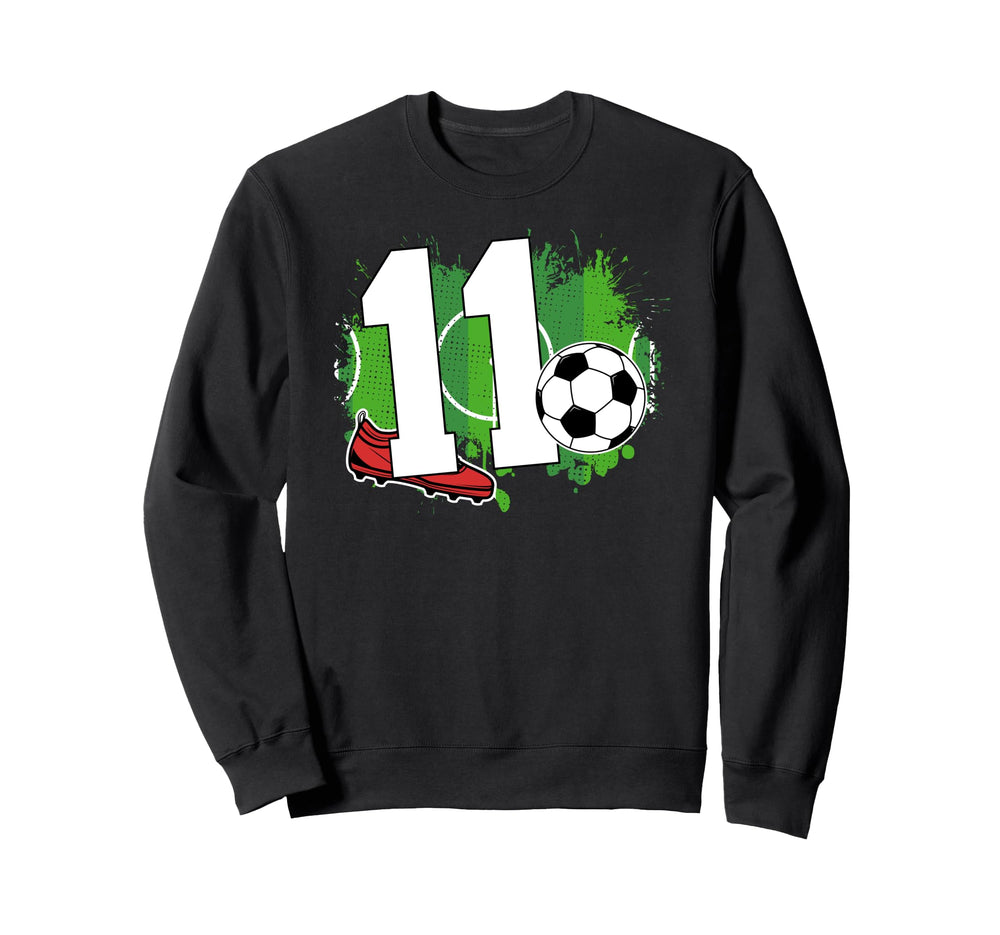 11Th Birthday Soccer Eleven Year Sweatshirt - Streetwear Style for Adults